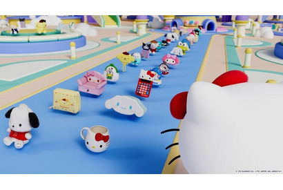 「サンリオ」キティやシナモン、マイメロ、プリン、クロミたちの1000種類以上の“グッズ”がパズルゲームに！ 2025年夏配信 画像