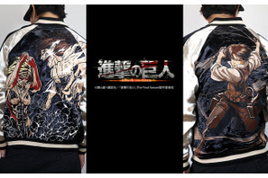 「進撃の巨人」リヴァイvsジーク、エレンvsアニの激闘を刺繍で表現!スカジャン&Tシャツ発売 画像