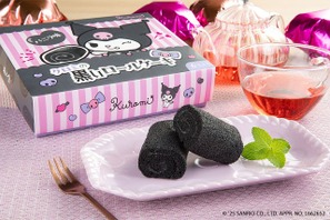 「サンリオ」クロミデザインのパッケージがかわいい♪和菓子の草加葵コラボ“黒いロールケーキ”が登場 画像