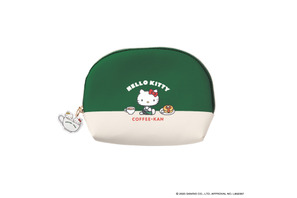 ハローキティと珈琲館が初コラボ！ カフェの制服を着たキティ＆ミミィがデザインされた巾着バッグやポーチが登場 画像