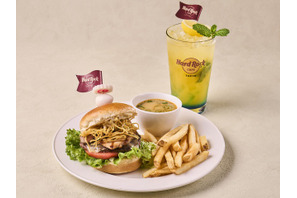 「NARUTO」一楽ラーメン味のハンバーガーだってばよ！木ノ葉隠れの里をイメージしたトロピカルドリンクも！ 画像