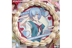 「エヴァンゲリオン」レイ、アスカ、マリから選べる♪缶バッジ付きのバレンタインスイーツ登場 画像