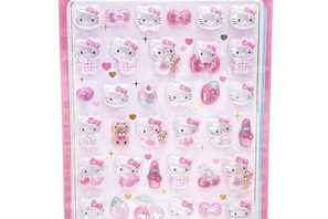 「サンリオ」キティやマイメロの“ボンボンドロップシール”もカワイイ♪「はぴだんぶい」キャラも指先サイズに☆ 画像