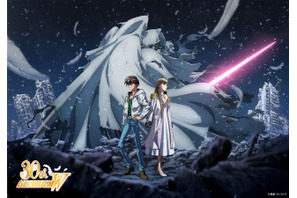 背景のウイングガンダムゼロがかっこいい！ 「ガンダムＷ」新規描き下ろし“ウィンタービジュアル”公開！「EW」4KリマスターBOXよりオーコメキャスト写真も 画像