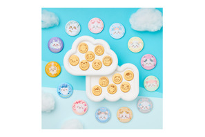 「ちいかわ」ハチワレ、うさぎ達のリボンおめかしが春ッぽキュート♪ 「刺繍缶バッジビスケット2」登場 画像