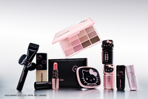 キティが大人かわいいコスメに大変身♪ 限定パケ＆カラーの定番アイパレットやリップも♪「wakemake」コラボ 画像