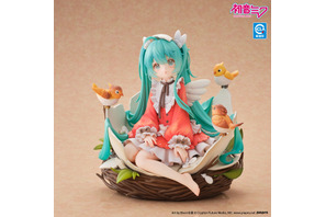 小鳥と戯れる初音ミクが可愛すぎる…♪ オリジナルコンセプトをもとに、Bison倉鼠氏のイラストを忠実に再現 画像