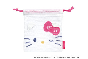 「サンリオ」キティやクロミのおかお巾着が便利そう♪ メッシュ素材で気軽に使える！カプセルトイで26年4月中旬から 画像