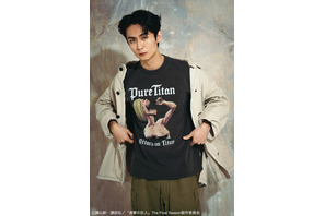 「進撃の巨人」無垢の巨人の捕食シーンがTシャツに…!? エレンやリヴァイのかっこいいTシャツ、ド迫力の巨人が描かれたTシャツ（全6種）登場 画像