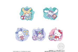 「サンリオ」キティ、シナモロール、あひるのペックルもぷかぷか～♪爽やか夏っぽラバーマスコットが登場 画像
