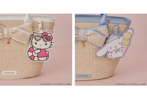 キティ、マイメロたちとSUMMER全開☆ 夏らしい“かごバッグ”ほかコラボアイテム登場【SAMANTHAVEGA】 画像