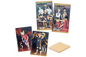 「ハイキュー!!」日向や影山、研磨、黒尾のキラキラ箔押しデザインシール付き！ウエハース第7弾発売 画像