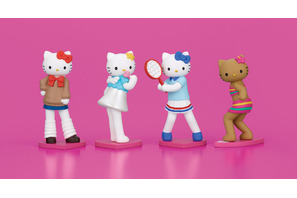 キティちゃんがスタイルアップ!? ルーズソックスギャルやエンジェルが“平成レトロ”感じる♪ ガチャフィギュア登場 画像
