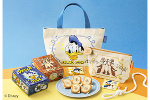 「ディズニー」ドナルドとチップ＆デールがとびきり元気にはみだしちゃった!?「東京ばな奈」コラボスイーツ再販＆新作グッズ登場♪ 画像