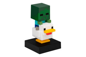 「マインクラフト」チキンジョッキーがフィギュアライトに！ ハチ＆クリーパーの“ふわふわライト”も登場 そのまま置いても可愛いインテリア 画像