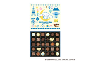 シナモロール×日本らしいデザインパッケージが可愛すぎる♪「シナモロール アソーテッドチョコレート」関西国際空港内限定で新登場 画像