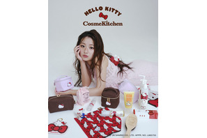 ハローキティ×Cosme Kitchen初コラボ♪ ポーチやバンスクリップに、気分上がるヘアケアアイテムも登場！一部商品の追加予約開始 画像