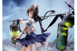 「化物語」羽川翼“何でもは知らないわよ。知ってることだけ“　佇む姿からは心象風景が垣間見える!? 提灯にはLEDユニットによるギミックも搭載　フィギュア化 画像