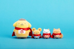 「ポムポムプリン」デビュー30周年記念！ヒーロー姿の限定フロッキーマスコットが登場♪ポストカード＆シール付き 画像