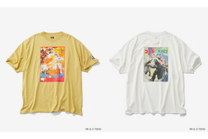 歴代「ゴジラ」のポスターアートをTシャツに！ 個性豊かな怪獣たちの臨場感溢れる場面写真、キャップなども登場 画像