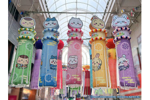 ちいかわ、ハチワレ、うさぎ達が浴衣姿に♪限定グッズも大盛況☆ スマホアプリ「ちいぽけ」仙台七夕まつりに七夕飾りを掲出【レポ】 画像