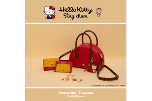 ハローキティのお友だち“タイニーチャム”と真っ赤なリンゴがポイント♪「Samantha Thavasa Petit Choice」財布やチャームなど全7アイテムが登場 画像