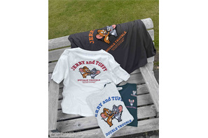 「トムとジェリー」ジェリー＆タフィーのもこもこ刺繍がかわいすぎ♪ ユニセックスなサイズ感が嬉しいTシャツ登場 画像