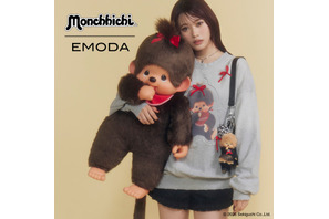 モンチッチ×EMODA（エモダ） 初コラボ！ 瀬川陽菜乃がLOOKモデルに♪ スウェットやキーチェーンなど全5型☆ 画像