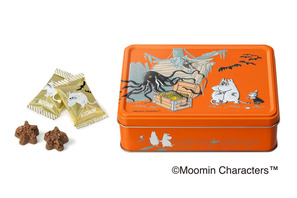 ハロウィンをムーミンと一緒に♪ 「ムーミン × メリーチョコレート」ハロウィン限定デザイン缶が登場！ 沈没船で大ダコに出会ったムーミン＆おばけを見てもほほえむリトルミイに注目☆ 画像