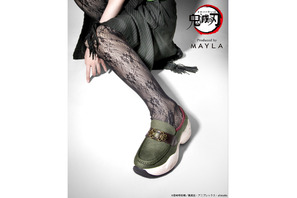 「鬼滅の刃」日輪刀の鍔をイメージした装飾が和の美しさを放つ―「MAYLA」厚底ローファースニーカー登場 画像