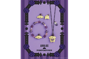 「サンリオ」ポムポムプリンがタキシード風スタイルでちょっぴりジェントルに♪「ANNA SUI」コラボアクセ登場 画像