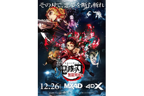 「鬼滅の刃」無限列車編、興収302億円突破！歴代1位まであと6億円に MX4D＆4DXの上映も決定 画像