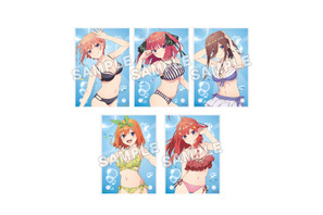 「五等分の花嫁∽」五つ子が水着姿で描き下ろし♪ 「コミケ104」グッズが受注販売スタート 画像