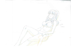 ビーチで日光浴をする澪『この世の果てで恋を唄う少女YU-NO』第15話の原画を公開 画像