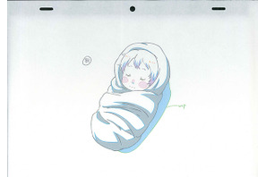 眠っている赤ん坊のユーノ『この世の果てで恋を唄う少女YU-NO』第19話の原画を公開 画像