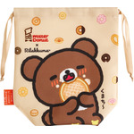 リラックマ×ミスタードーナツ「巾着」BACK（C）MISDO 25（C）SAN-X