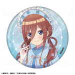 「五等分の花嫁＊　76mmグリッター缶バッジ【中野三玖】和パフェドレスver.」（C）春場ねぎ・講談社／「五等分の花嫁＊」製作委員会