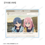 TVアニメ『ゆるキャン△ SEASON3』「各務原なでしこ＆志摩リン 場面写アクリルカード AMNIBUS限定特典」（C）あfろ・芳文社／野外活動プロジェクト