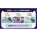 「第5回ガールズバンド総選挙」投票結果の中間発表！