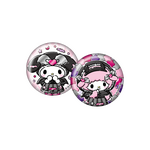 Happyくじ「Sanrio characters Halloween 2025」缶バッジSET賞：マイメロディ、マイスウィートピアノ（C）2025 SANRIO CO., LTD. APPROVAL NO. E25080701