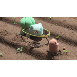 畑に種を植えるフシギダネ、ディグダ