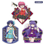 TVアニメ『らんま1/2』「描き下ろし 屋外対応ステッカー チャイナ×アイドルVer.」らんま、あかね、シャンプーの全3種（C）高橋留美子・小学館／「らんま1/2」製作委員会