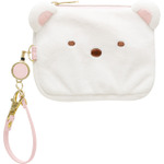 すみっコぐらしコレクション「ぬいぐるみリール付パスケース しろくま」（C）2025 SAN-X CO., LTD. ALL RIGHTS RESERVED.