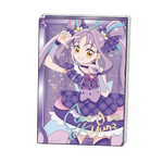 「キミとアイドルプリキュア♪展」オリジナルグッズ：リキッドラメアクリルブロック〈キュアキュンキュン〉（C）ABC-A・東映アニメーション