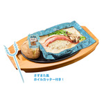 ココス×ちいかわ「ハチワレのクリームソース包み焼きハンバーグ」（C）nagano / chiikawa committee