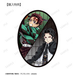 アニメ『鬼滅の刃』トレーディングダイカットステッカー ver.A購入特典「竈門炭治郎＆鬼舞辻󠄀無惨 ダイカットステッカー AMNIBUS限定特典」（C）吾峠呼世晴／集英社・アニプレックス・ufotable