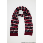 HELLO KITTY×MOUSSY「HELLO KITTY RETRO STRIPE STOLE　NAVY」（C）25 SANRIO CO., LTD. APPR. NO. L662956