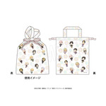 ちりめん風リボン巾着バッグ