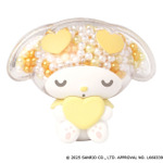 「マイメロディ 透明キラキラマスコット」イエロー