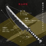 「るろうに剣心×関市の包丁　逆刃刀包丁　牛刀」